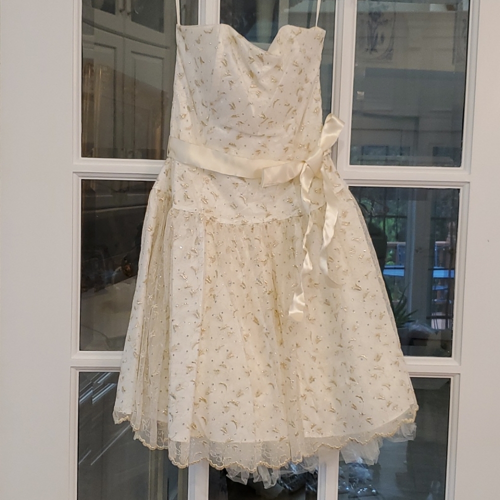 A Jessica McClintock party dress
